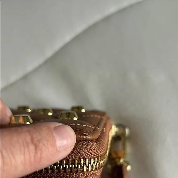 Betsy Johnson Quilted Wristlet with Gold Accents - Picture 11 of 12
